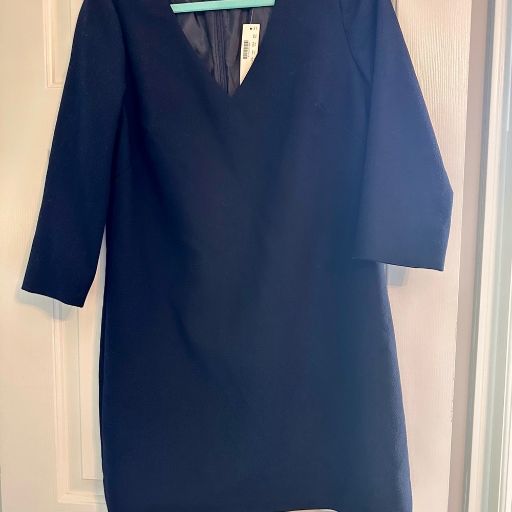 J. Crew Navy V-Neck Dress